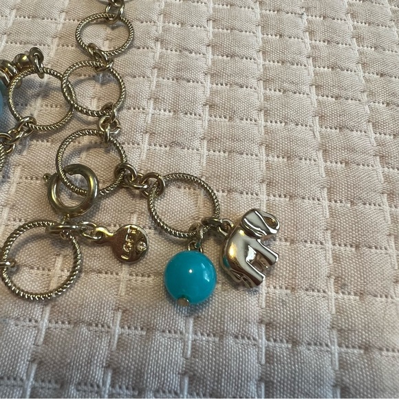 LOFT Turquoose/white/clear bead Necklace - Picture 2 of 2